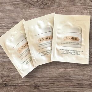 Set of 3 La Mer Travel Samples The Moisturizing Soft Cream Moisturizer